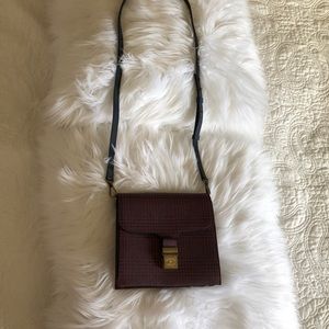 Brooks Brothers leather crossbody purse
